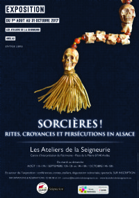 Exposition : Sorcières, rites, croyances et persécutions en Alsace. Du 1er août au 31 octobre 2017 à ANDLAU. Bas-Rhin.  11H00